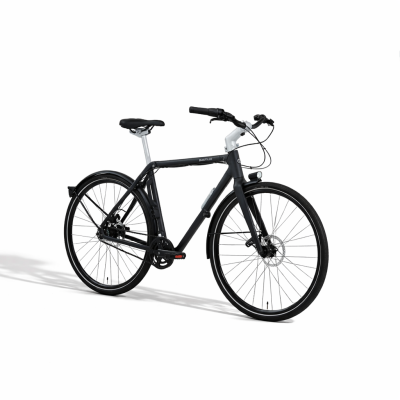 Bicicleta híbrida elegante em destaque